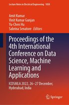 Lecture Notes in Electrical Engineering 1038 - Proceedings of the 4th International Conference on Data Science, Machine Learning and Applications