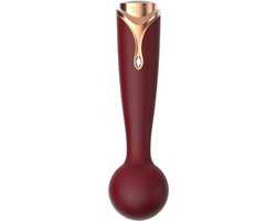 Viotec - Firelick - Mini Vibrator - Wand Vibrator - Goud en Wijnrood - Luxueus Zacht Siliconen