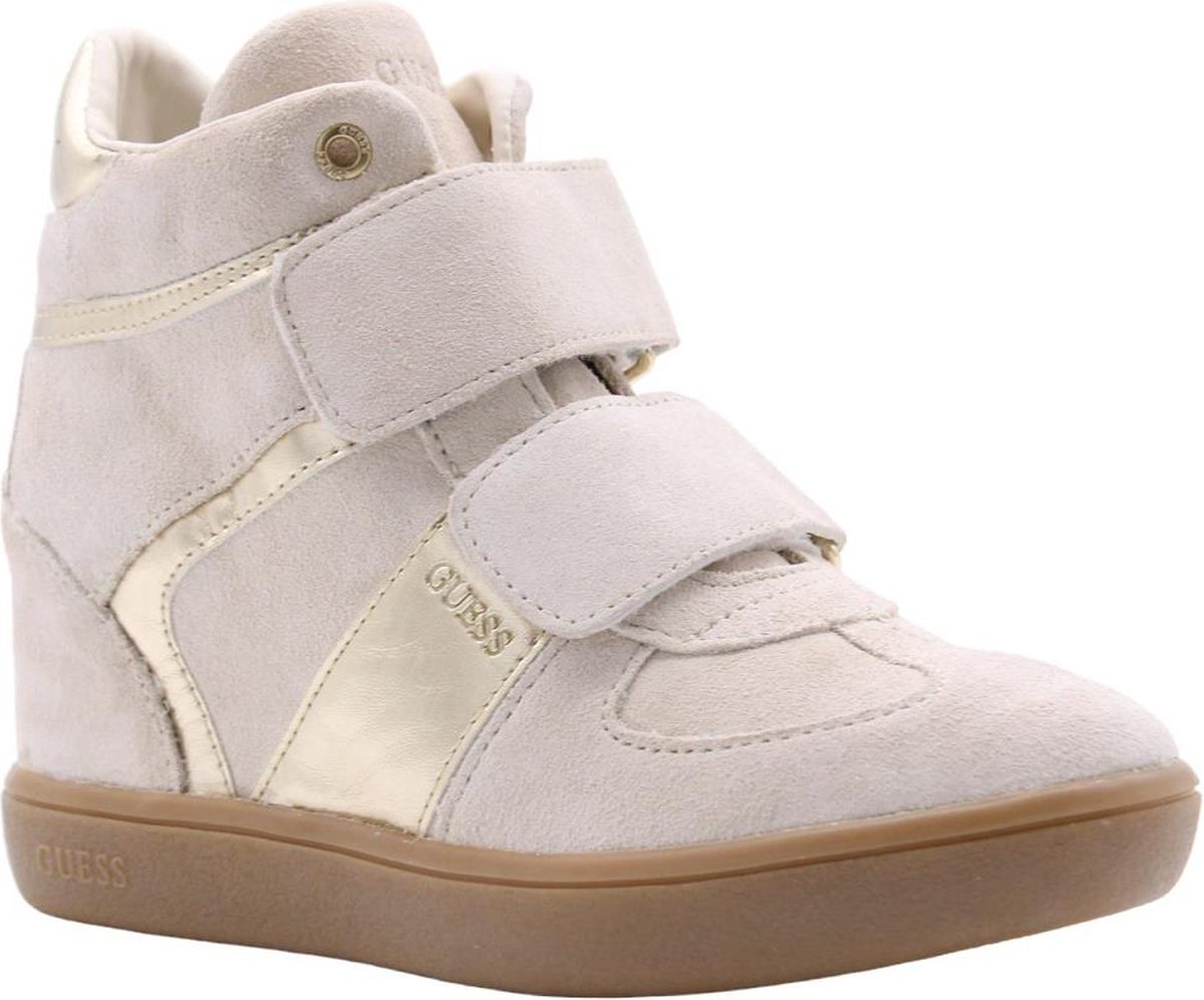 Guess Sneaker Moira sleehak Beige 36 bol