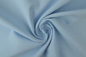 10 meter molton stof - Baby blauw - 100% katoen - Molton stof op rol