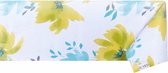 Raved Tafelzeil Groene Bloemen  140 cm x  250 cm - Wit - PVC - Afwasbaar