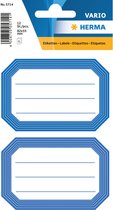 Herma Étiquettes / autocollants Cuisine/ garde-manger - 12x - bleu / blanc