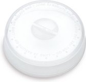 Couvercle/couvercle pour micro-ondes D24 - transparent - plastique - 24 x 7 cm - ustensiles de cuisine