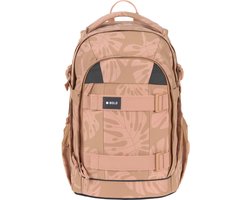 LÄSSIG School Backpack Origin Bold Leaves caramel