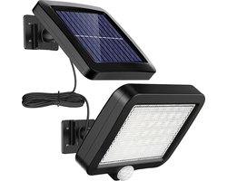 Gotrays Zonnelampen voor buitengebruik met bewegingsmelder, 56 LED, buitenlamp op zonne-energie,Dag Nacht Sensor, IP65 waterdicht, 120° verlichtingshoek, superheldere…