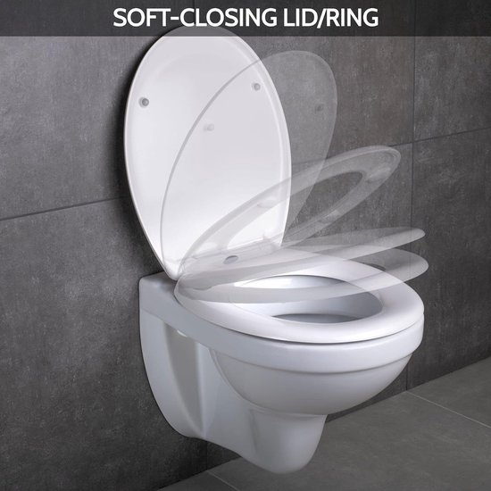 Duravit Starck 3 WC-zitting - 37x43.6x3.8cm - Kunststof - glans wit - 0063810000