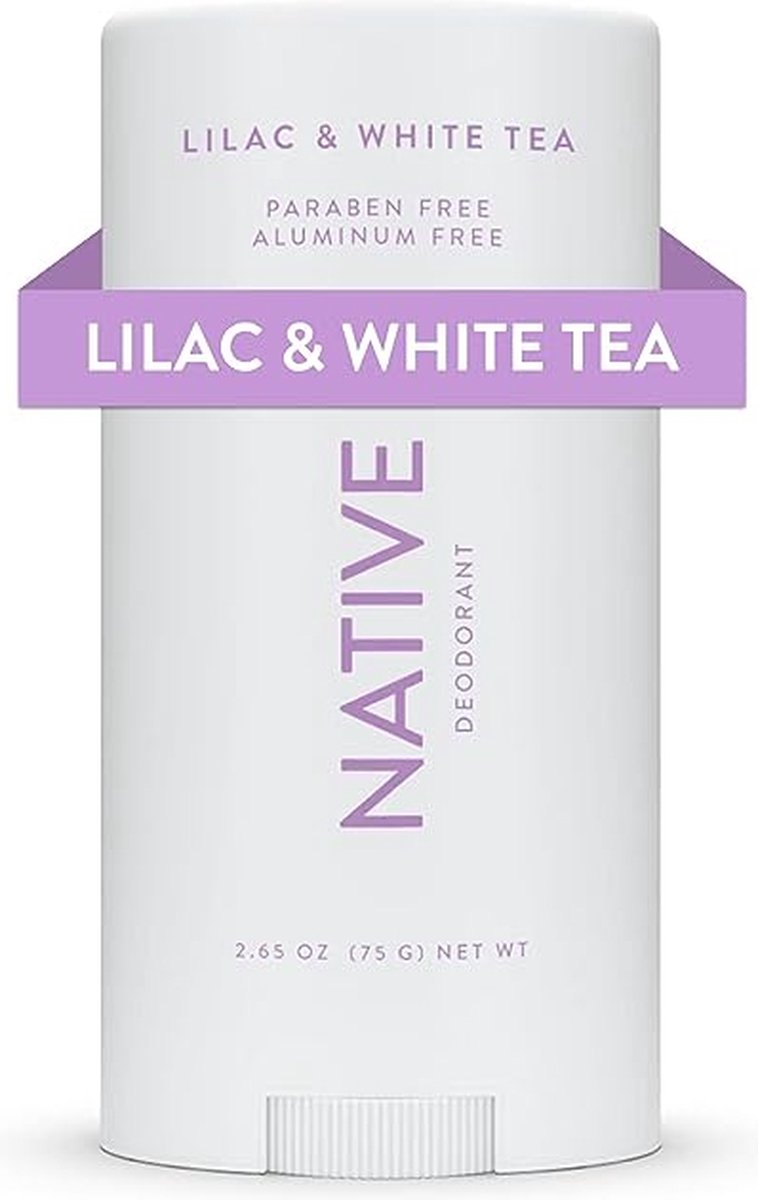 Native Lilac & White Tea Deodorant 75g - Natural Deodorant - Aluminum Free