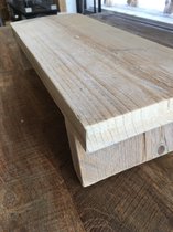 Vensterbank plank - Tafelplank - 50x19,5x 11 cm - gebruikt hout - vensterbank decoratie - plantenkrukje -old look - vintage - decoratief houten bankje - steigerhout - barnwood
