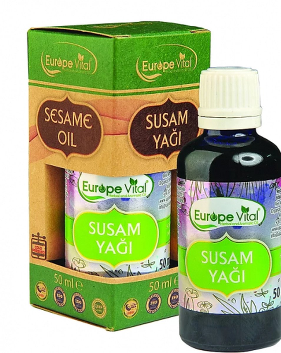 Sesamolie - koude geperst - 50ml - sesame oil- susam yağı - huile de sésame - Biologische | Kalmerend | Essentiële | Aromatische | Aromatherapie |