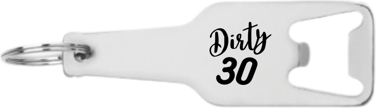 Akyol - vieze 30 flesopener - Hoera 30 jaar - familie - cadeau - 105 x 25mm