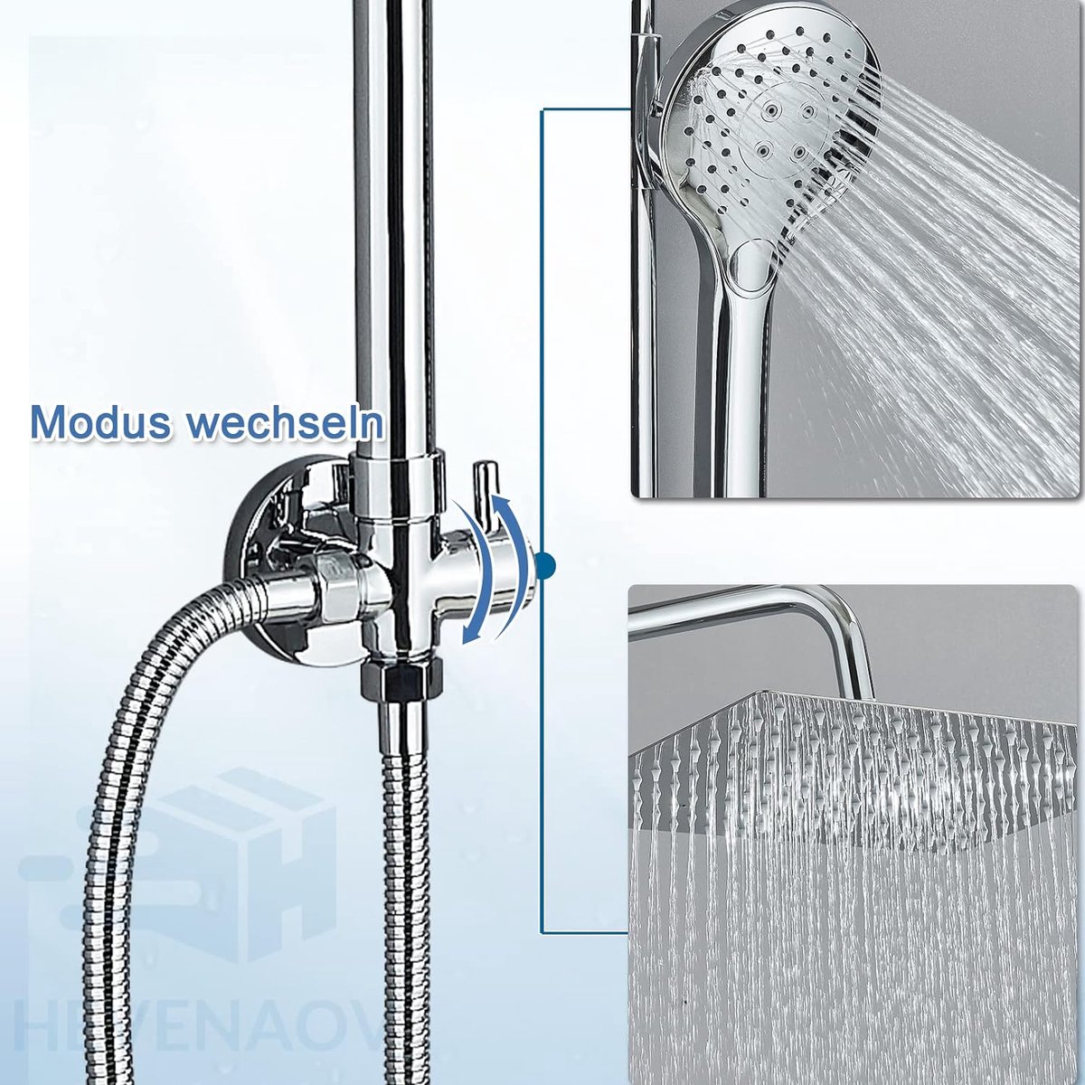Am.pm Regendouche Zonder Kraan Gem Zwart Waterbesparend Am.pm Regendouche Zonder Kraan Gem Zwart Waterbesparend