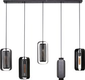 Lampe à suspension Kasey 5L - noir arctique