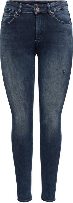 Only Jeans Onlblush Mid Skinny Dnm Rea409 Noos 15318738 Blue Black Dames Maat - W25 X L32