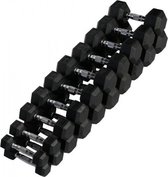 PH Fitness Hexa Dumbbell Voordeelset 42,5KG t/m 50KG - Kwalitatieve Hexagon Dumbbells - Gewichten voor CrossFit en Krachttraining - Hexa Dumbells