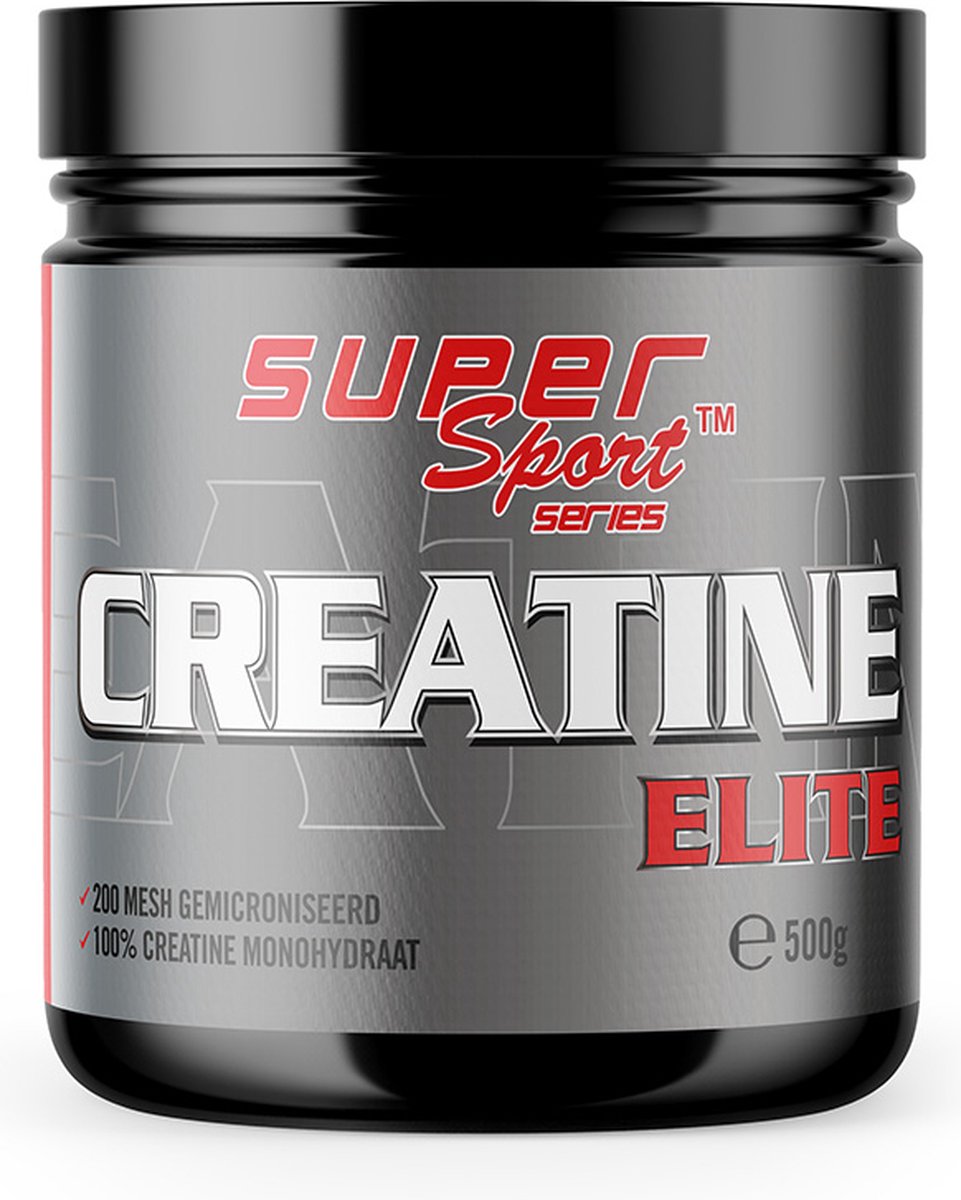 Fit&Shape CREATINE MONOHYDRAAT -500 gram/met maatschep (100doseringen) 100% pure creatine monohydraat poeder (200mesh) -bevat geen toevoegingen-neutraal van smaak (inclusief maatschep)