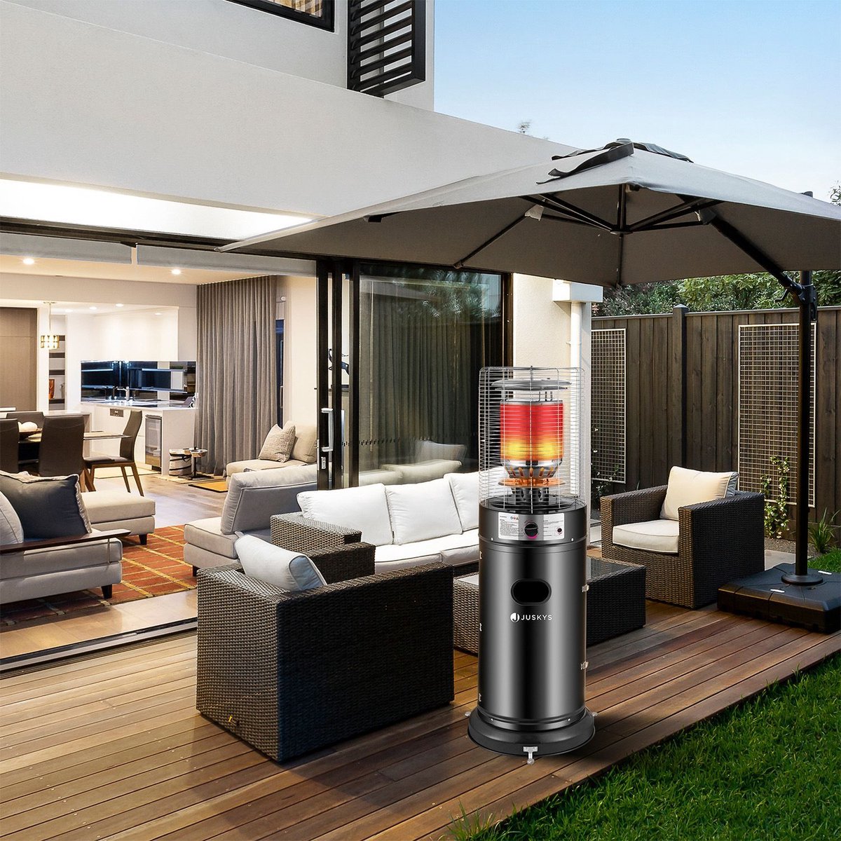 Gaskachel / Terrasverwarmer / Loungeheater Cuna - Verstelbaar - 11 kW - incl. Afdekhoes Terrasverwarmer- terrasheater – foto 5