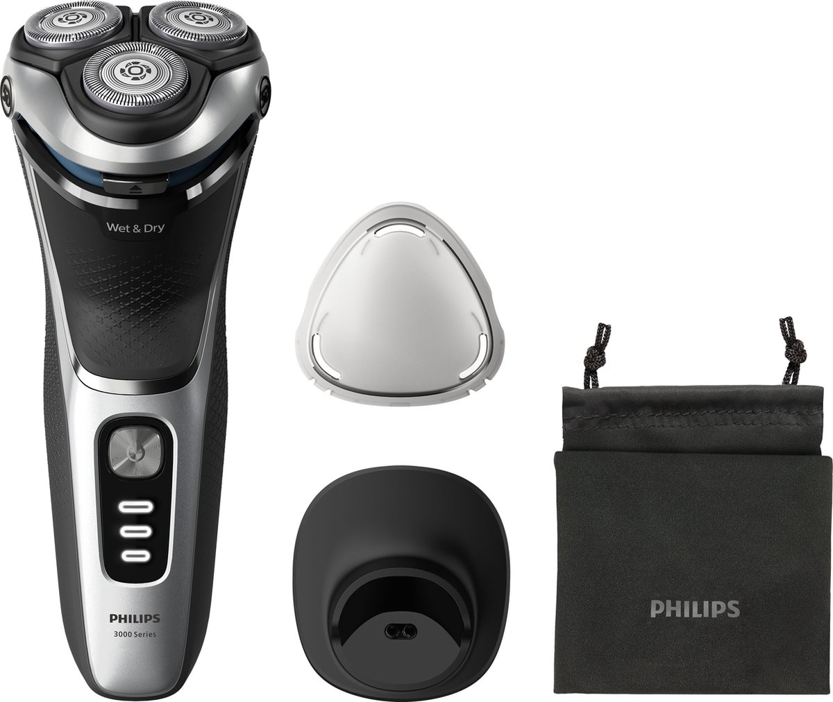 Philips Shaver 3000 Series Elektrisch scheerapparaat voor nat en droog scheren S3341/13