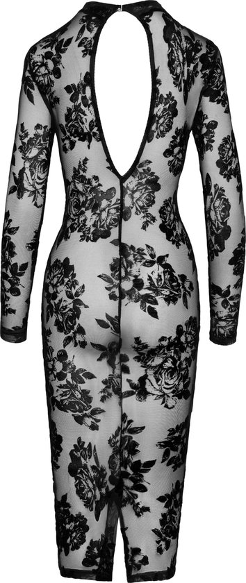 AIDEAONE dames kerstjurk 3/4 mouwen Midi zachte jurk grappige print