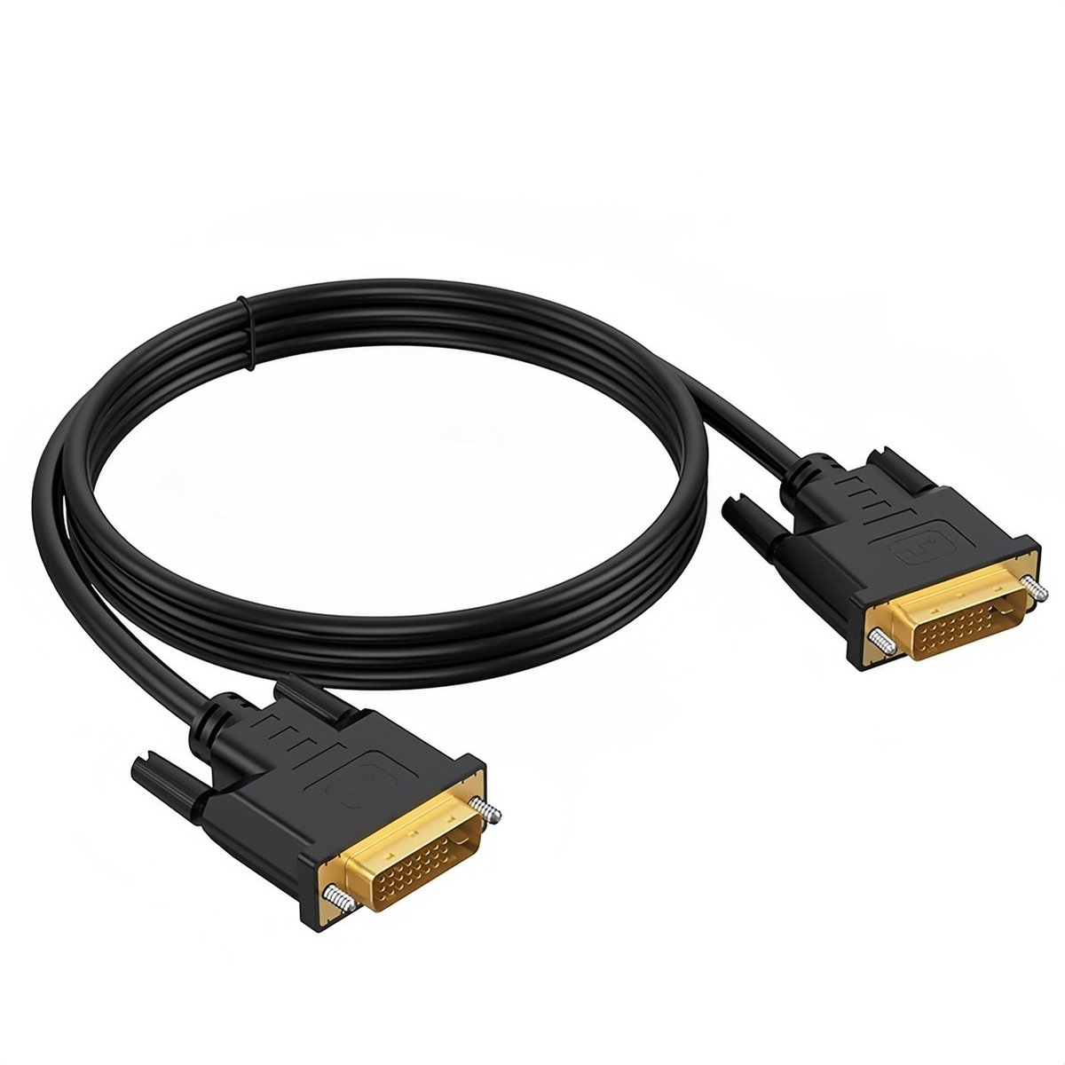 MMOBIEL DVI naar DVI Kabel Adapter - Mannelijk DVI-D Dual Link naar Mannelijk DVI-D Dual Link - Kabelconverter voor Monitor, PC, TV, Gaming, Projector - 1080p Full HD 60Hz - Gouden Connector - 2 m - MMOBIEL