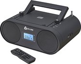 KLIM Boombox B4 Radio mit CD Player + 2023 Release + AM/FM Radio, MP3, Bluetooth, AUX, USB, CD + CD