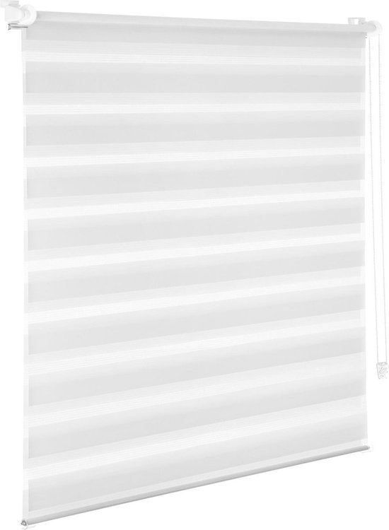 Store enrouleur Duo blanc - 75*150-2 modes de montage - sans ou avec perçage - décoration fenêtre - Animal King