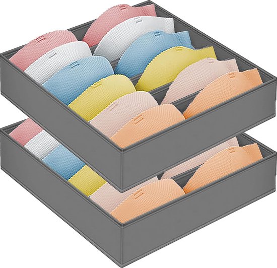 2x BH-Organizer Hängend – Doppelseitig Mit 48 Taschen, 40x80 Cm, Platzsparend Für Schrank