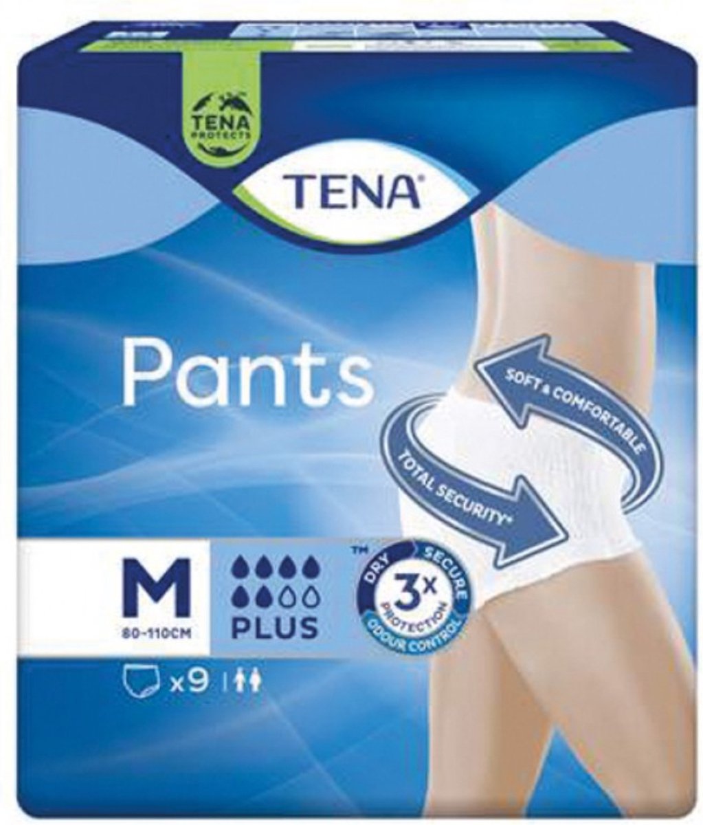 Goedkoopste TENA Pants Plus Medium - Maat M - Matige tot hoge incontinentie - Pak van 9