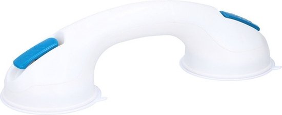 Handgreep badkamer - met zuignappen - kunststof - 29,5x9,5 cm - douche/bad