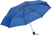 Bol.com Opvouwbare mini paraplu kobalt blauw 96 cm - Voordelige kleine paraplu - Regenbescherming aanbieding