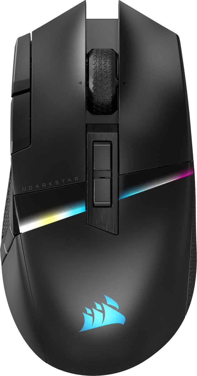 Corsair Darkstar - Draadloze Optische Gaming Muis - Backlit RGB LED - Zwart
