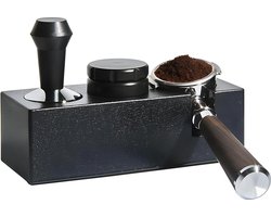 Tamperstation: 51 mm - 58 mm universeel tamping station plastic koffie tamper station espresso distributie zeef houder houder station barista accessoires set