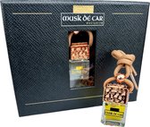 Musk dé Car Exclusive - Autoparfum hanger brons - BLACK OPIUM - oriëntaal - bloemig - Auto Geurverfrisser Parfum voor Dames en Heren