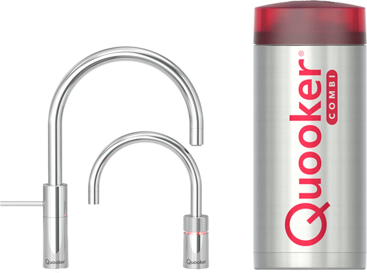Quooker® COMBI+ Nordic Round Twintaps Chroom