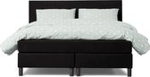 Beter Bed Basic Box Owen vlak met gestoffeerd matras - 140 x 200 cm - zwart