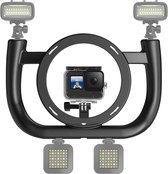 TELESIN Waterdichte draagbare Verwijderbare Stabilisator voor GoPro / DJI Osmo Action / Action Cameras - Zwart