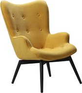 Fauteuil Lisanne Geel - Stof - Zithoogte 40 cm