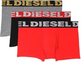 Diesel Korte short - 3 Pack E5326 Black/Grey/Red - maat M (M) - Heren Volwassenen - Katoen/elastaan- 00ST3V-0DDAI-E5326-M