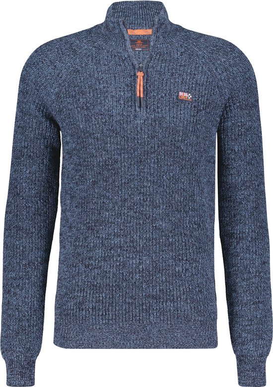 Jack & Jones JPRBLALIAM HALF ZIP - Trui - naval academy/donkerblauw
