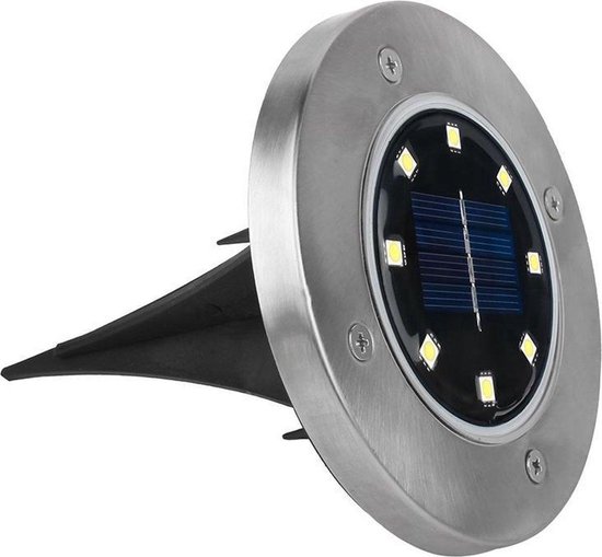 4x LED Grondspots Solar Tuin Set- Tuinverlichting - Zonne Energie - Waterdicht - Milieuvriendelijke verlichting - Merkloos