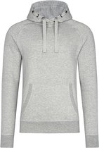 Unisex Premium Raglan Hoodie met capuchon Grey Melange - 6XL