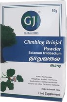 GJ Global Herbs - Climbing Brinjal Poeder - Weerstand Supplement - 3x 50 g