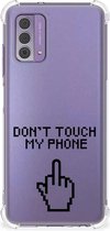 Smartphonehoesje Geschikt voor Nokia G42 Telefoon Hoesje met doorzichtige rand Finger Don't Touch My Phone