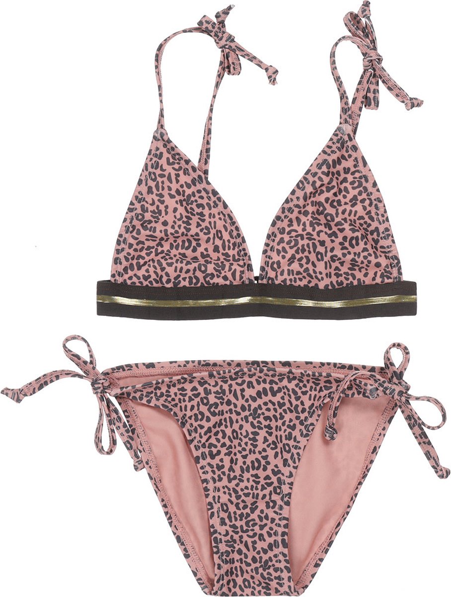 DJ Dutch meiden bikini met panterprint Pink