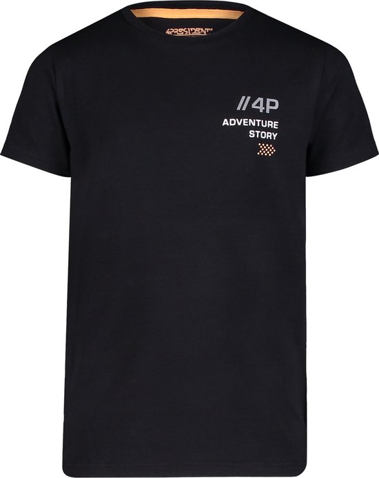 4PRESIDENT T-shirt jongens - Black - Maat 140