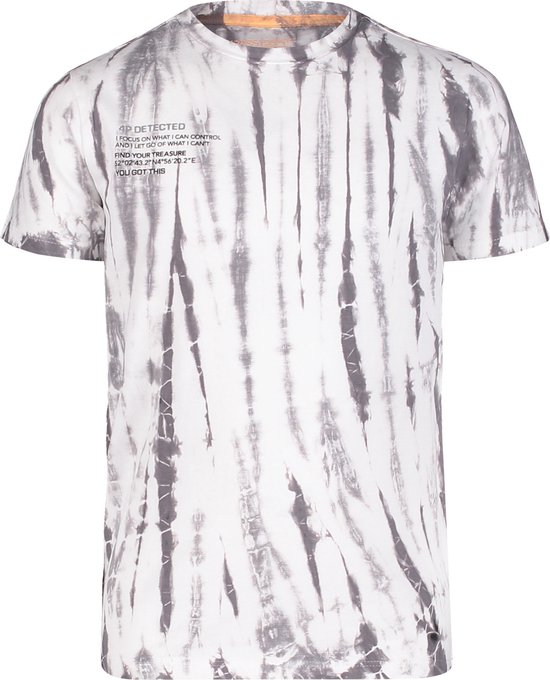 4PRESIDENT T-shirt jongens - Light Grey Tie Dye - Maat 152