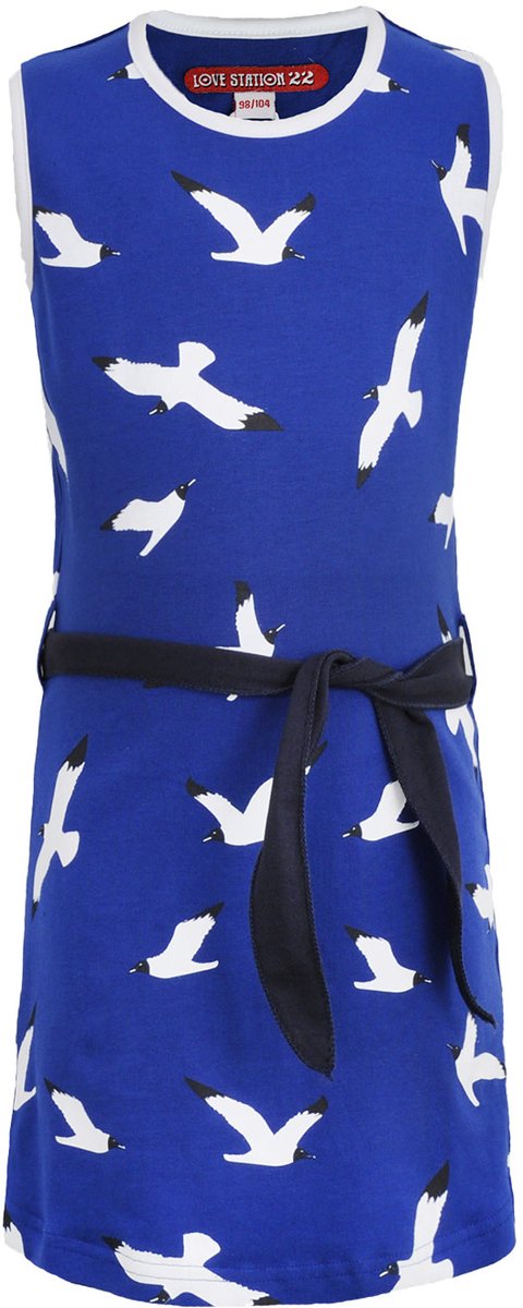 Love Station meisjes mouwloze jurk Genevieve Blue