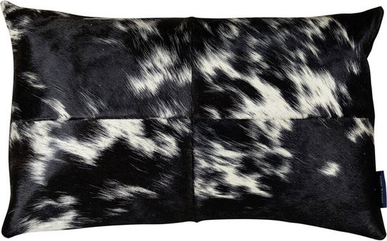 Mars & More Demi kussen vache noir/blanc 30x50cm