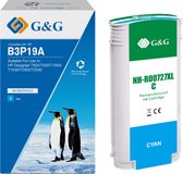 G&G Huismerk B3P19A inktcartridge Alternatief voor HP 727 cyaan - Hoge capaciteit