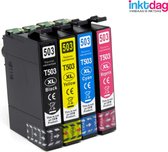 Inktdag inktcartridges voor Epson 503XL, Epson 503 multipack van 4 kleuren (Epson 503xl zwart *1, Epson 503xl C/M/Y *1) voor Epson Expression Home XP-5200 XP-5205 XP5200 XP5205, Workforce WF-2960 WF-2965 WF2960 WF2965 WF-2960DWF WF-2965DWF Printers