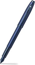 Stylo plume Sheaffer 100 - E9371 - bleu satiné PVD bleu - SF-E0937153